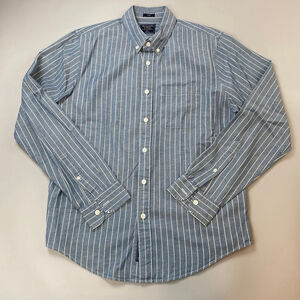 Abercrombie & Fitch Button Down Shirt Men’s XL Blue White Stripe Casual Preppy